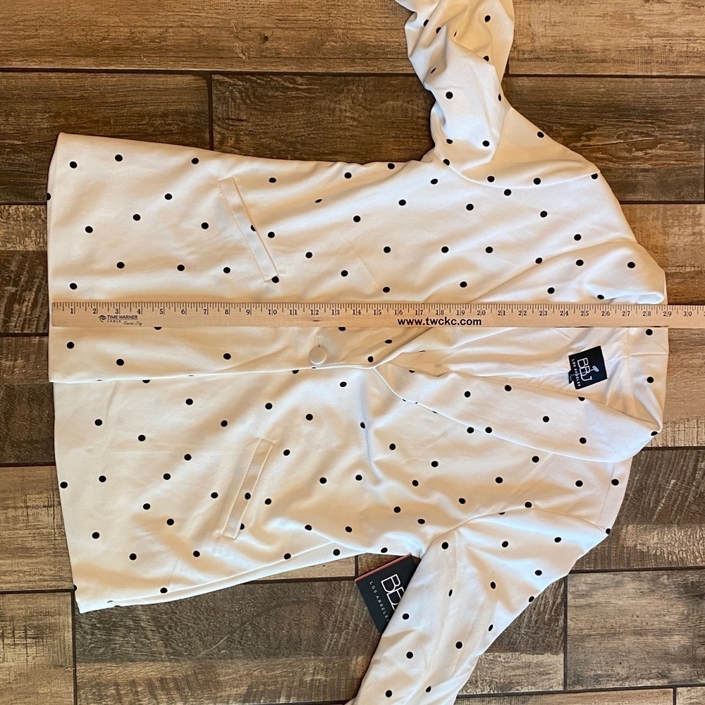 Boom Boom Jeans White Polka Dot Women's Blazer 🆕 - Picture 8 of 14